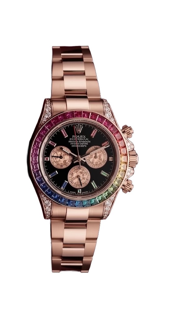 Rolex Cosmograph Daytona Rainbow fully assembled vertical